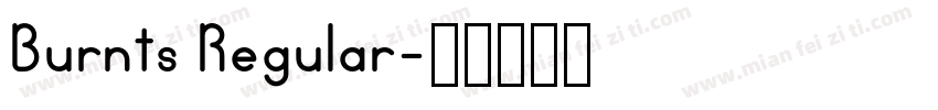 Burnts Regular字体转换